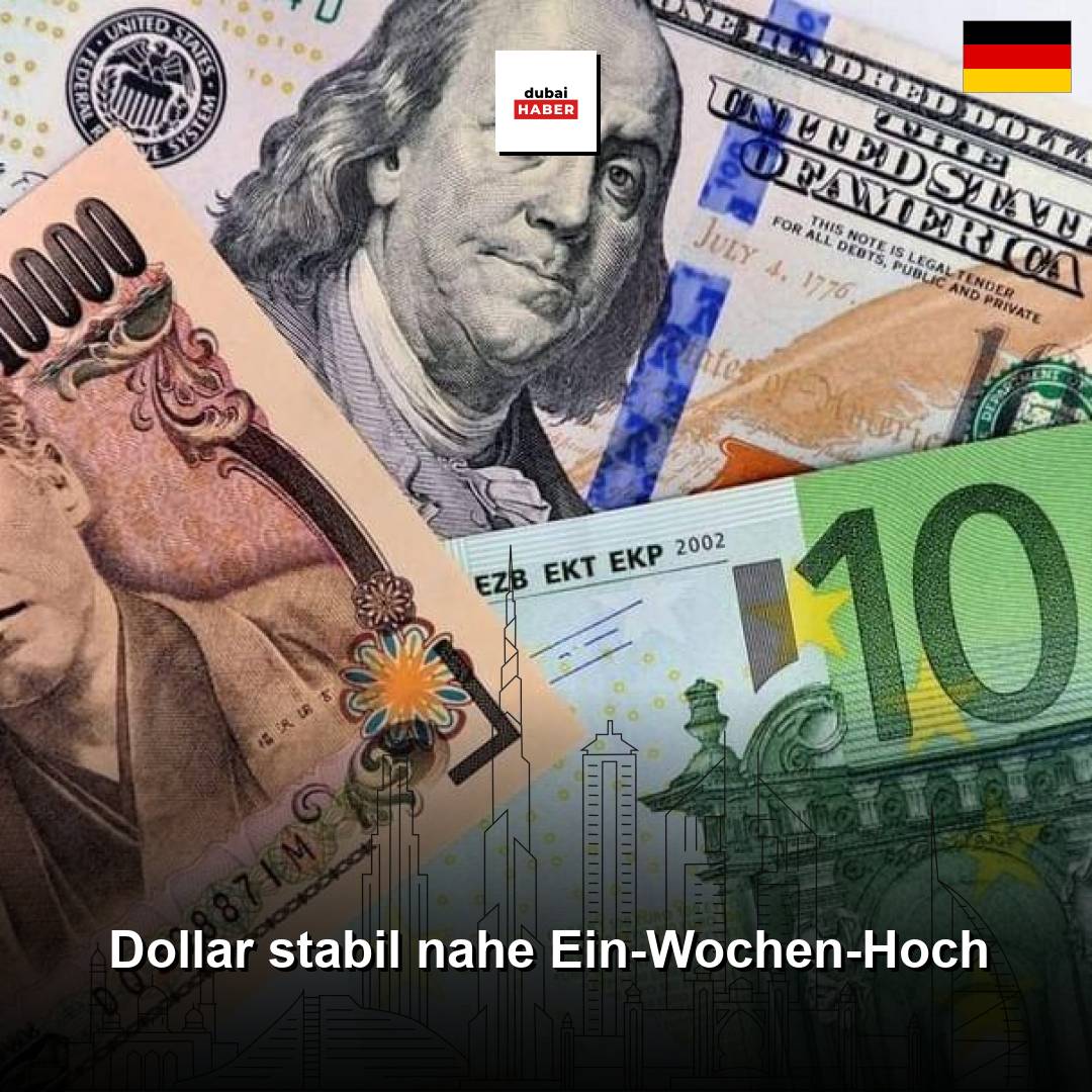Dollar stabil nahe Ein-Wochen-Hoch