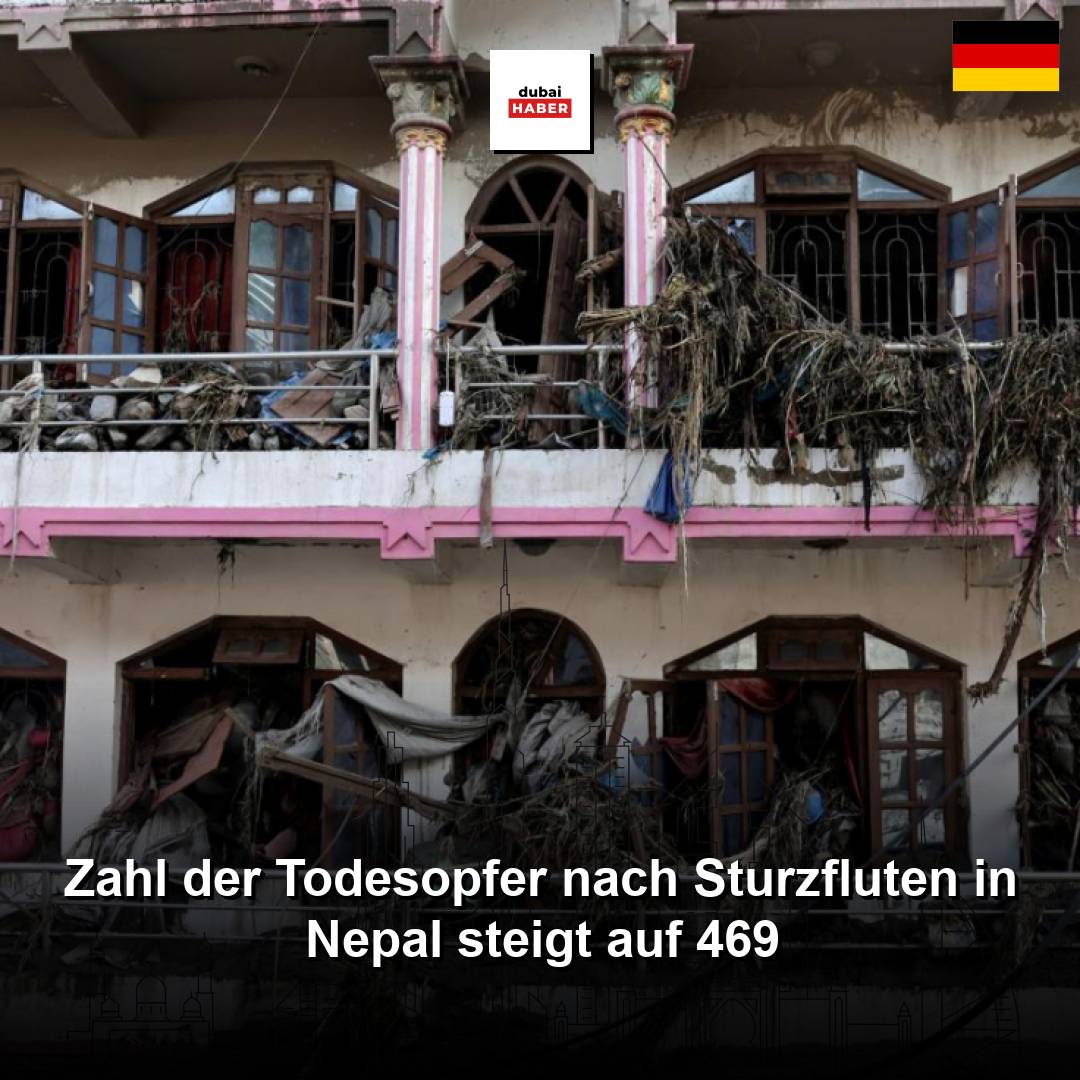 Zahl der Todesopfer nach Sturzfluten in Nepal steigt auf 469