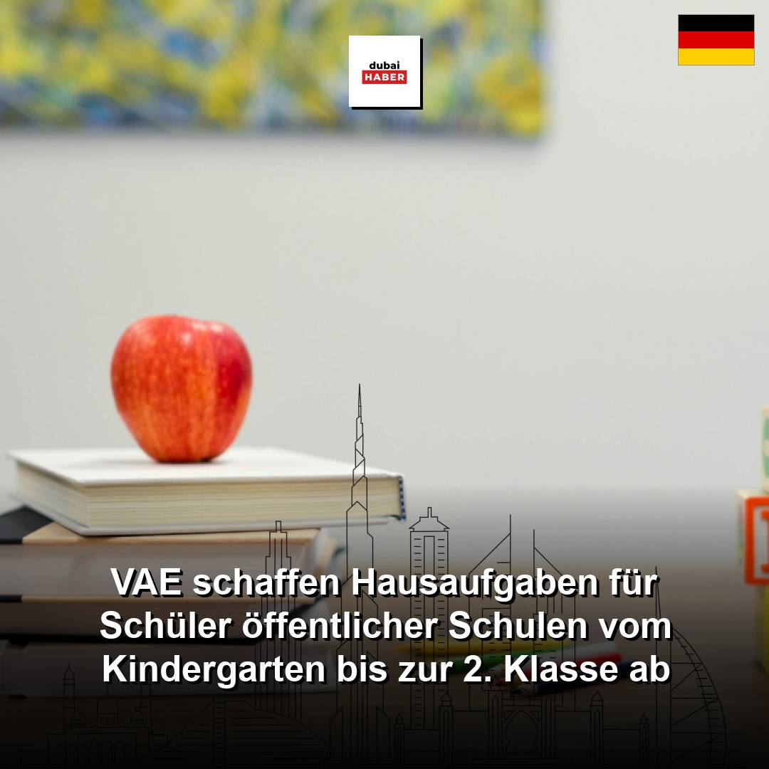 VAE schaffen Hausaufgaben für Schüler öffentlicher Schulen vom Kindergarten bis zur 2. Klasse ab
