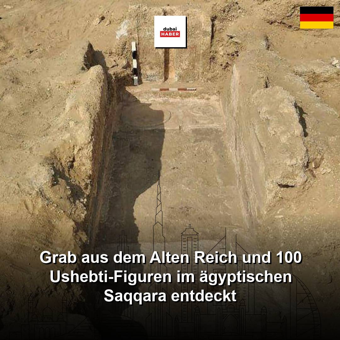 Grab aus dem Alten Reich und 100 Ushebti-Figuren im ägyptischen Saqqara entdeckt
