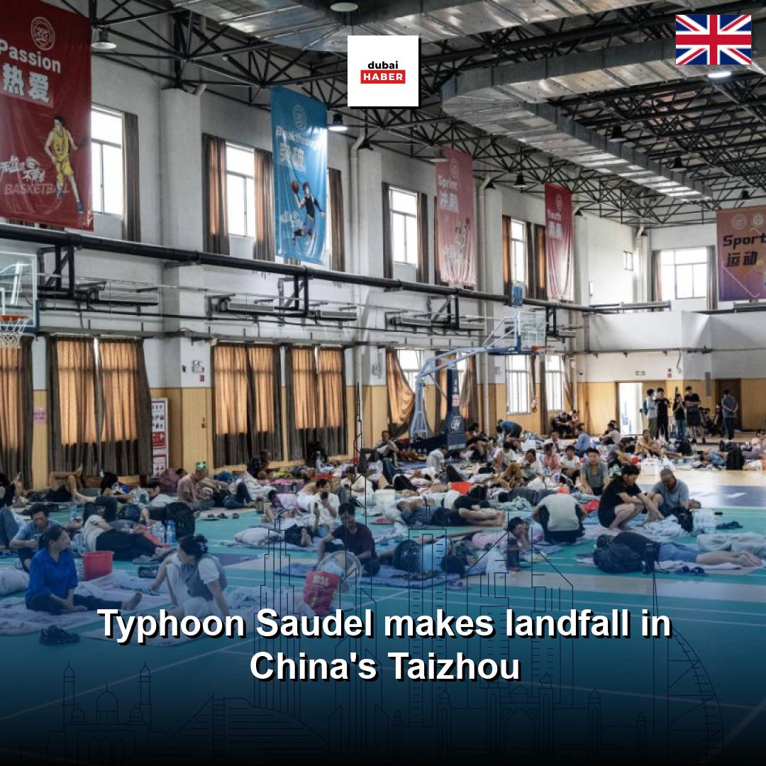 Typhoon Saudel makes landfall in China's Taizhou