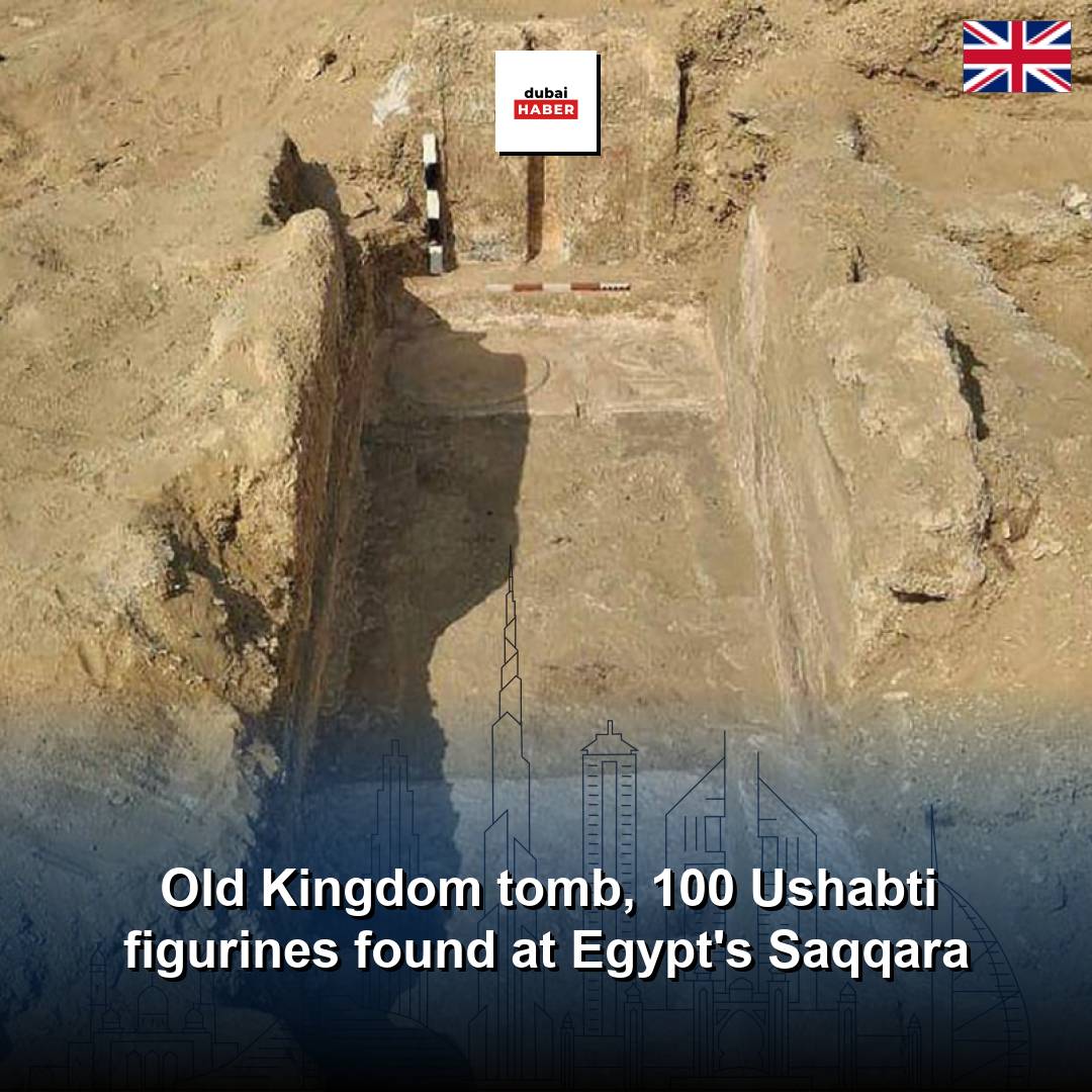 Old Kingdom tomb, 100 Ushabti figurines found at Egypt's Saqqara