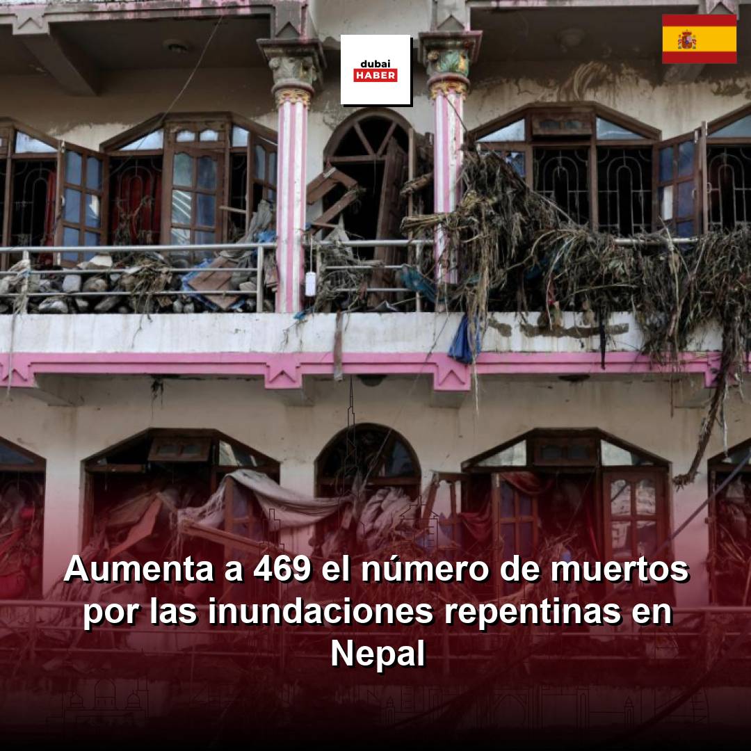 Aumenta a 469 el número de muertos por las inundaciones repentinas en Nepal