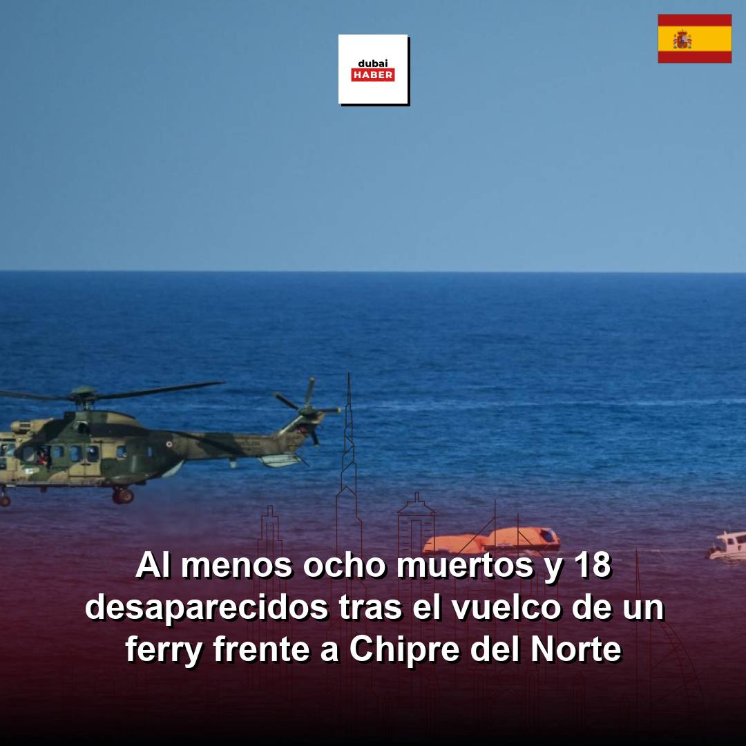 Al menos ocho muertos y 18 desaparecidos tras el vuelco de un ferry frente a Chipre del Norte
