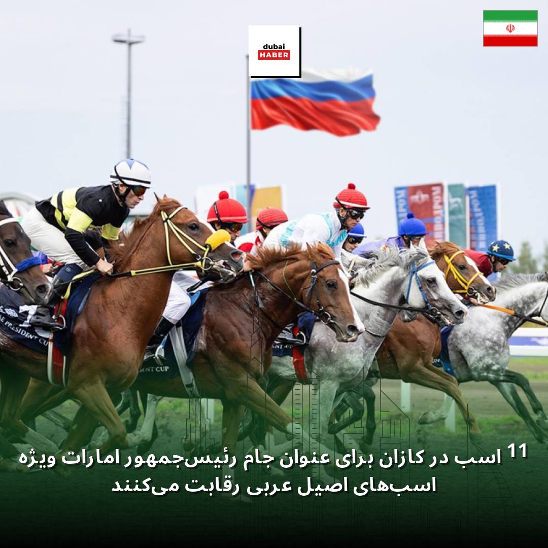 11 اسب در کازان برای عنوان جام رئیس‌جمهور امارات ویژه اسب‌های اصیل عربی رقابت می‌کنند