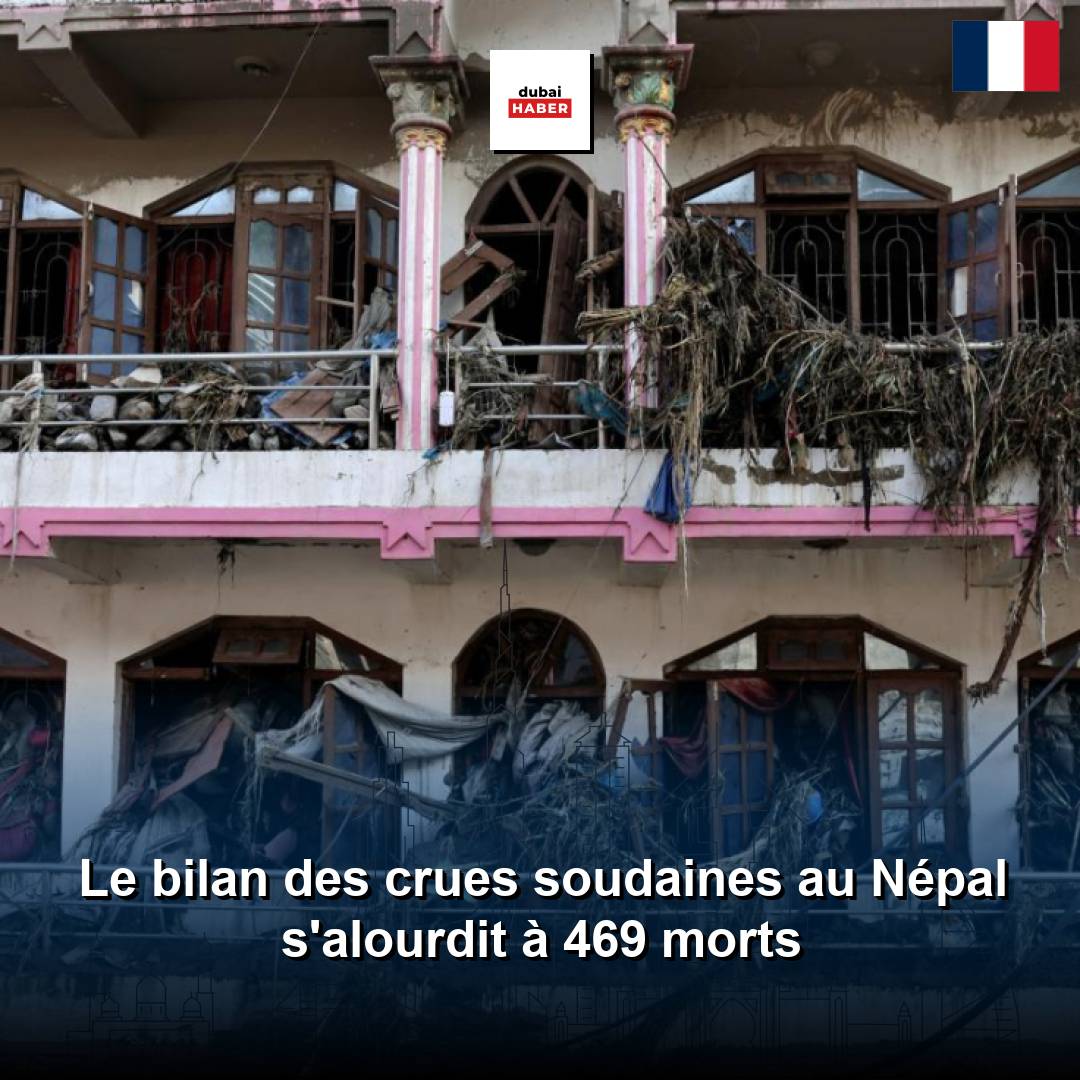 Le bilan des crues soudaines au Népal s'alourdit à 469 morts