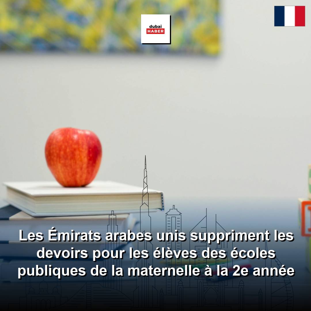 Les Émirats arabes unis suppriment les devoirs pour les élèves des écoles publiques de la maternelle à la 2e année