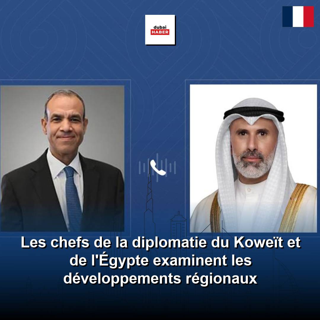 Les chefs de la diplomatie du Koweït et de l'Égypte examinent les développements régionaux