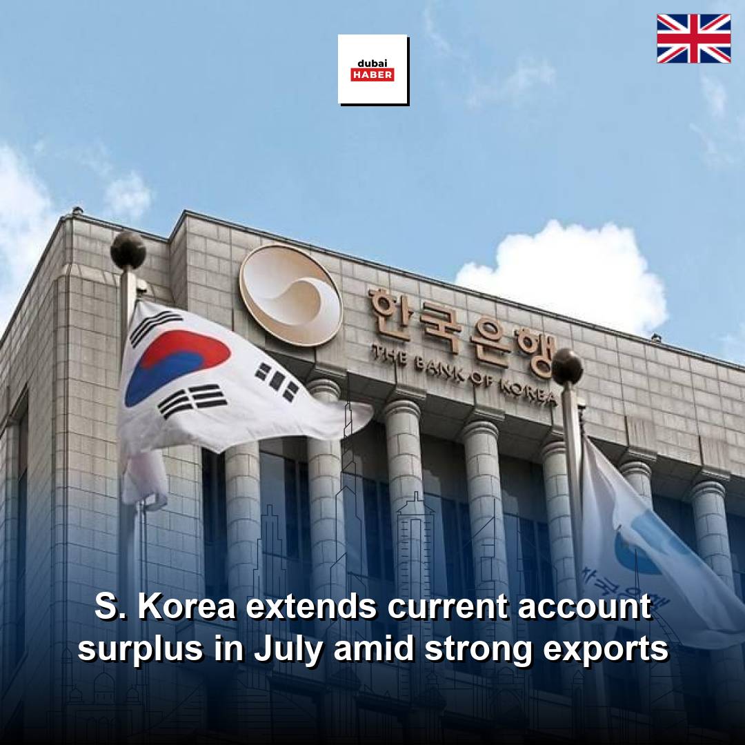 S. Korea extends current account surplus in July amid strong exports