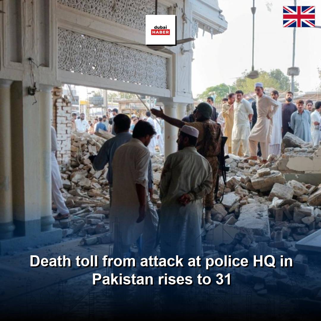 Death toll from attack at police HQ in Pakistan rises to 31
