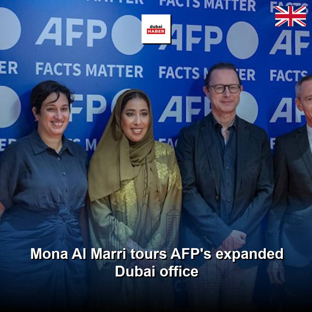 Mona Al Marri tours AFP's expanded Dubai office