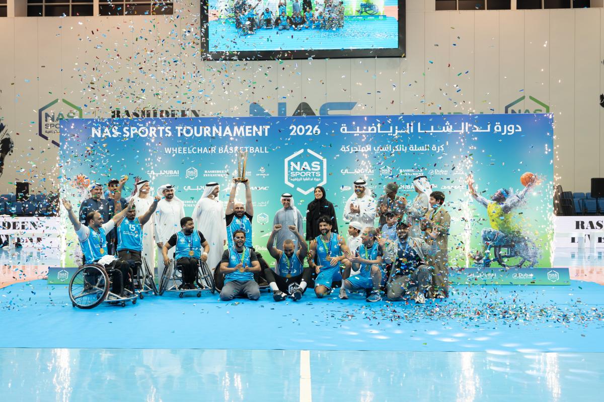 La Municipalité de Dubaï sacrée championne de basketball en fauteuil roulant au 13e Tournoi sportif de Nad Al Sheba