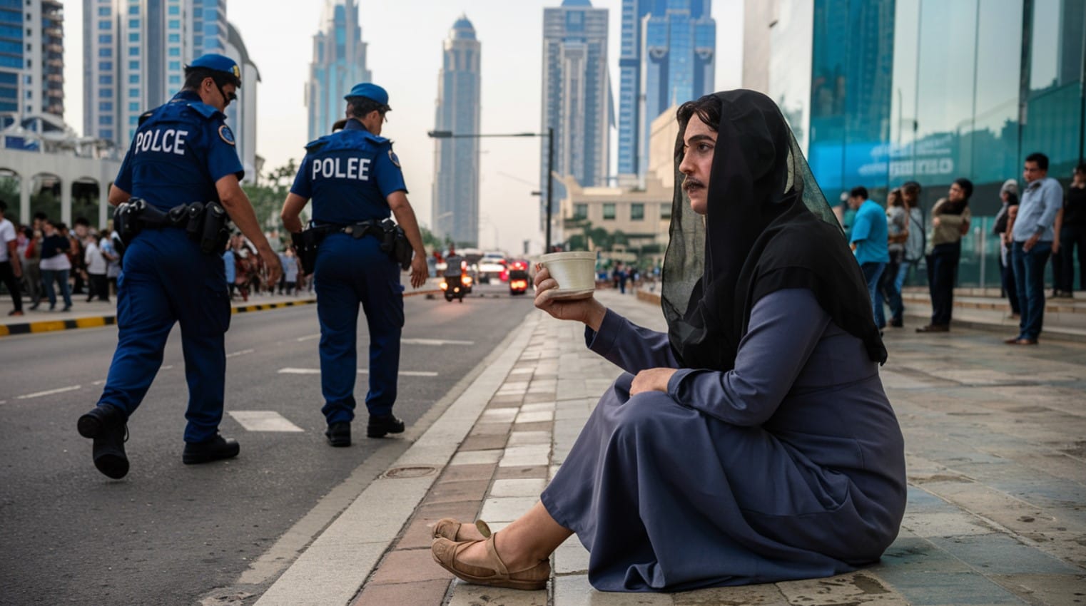 Dubai'de Dilencilik İçin Kadın Kılığına Giren Adam Tutuklandı