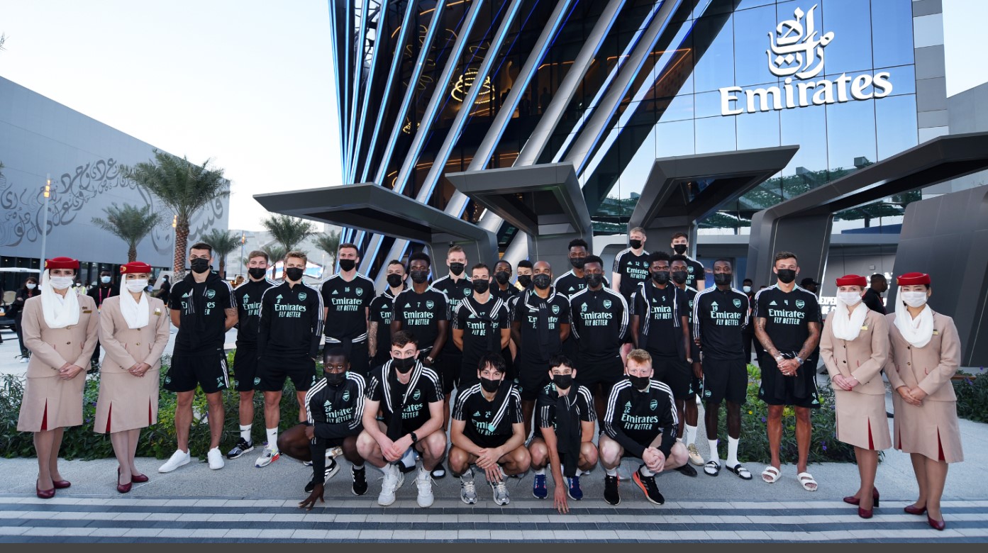 Futbol takımı Arsenal Dubai Expo’yu ziyaret etti