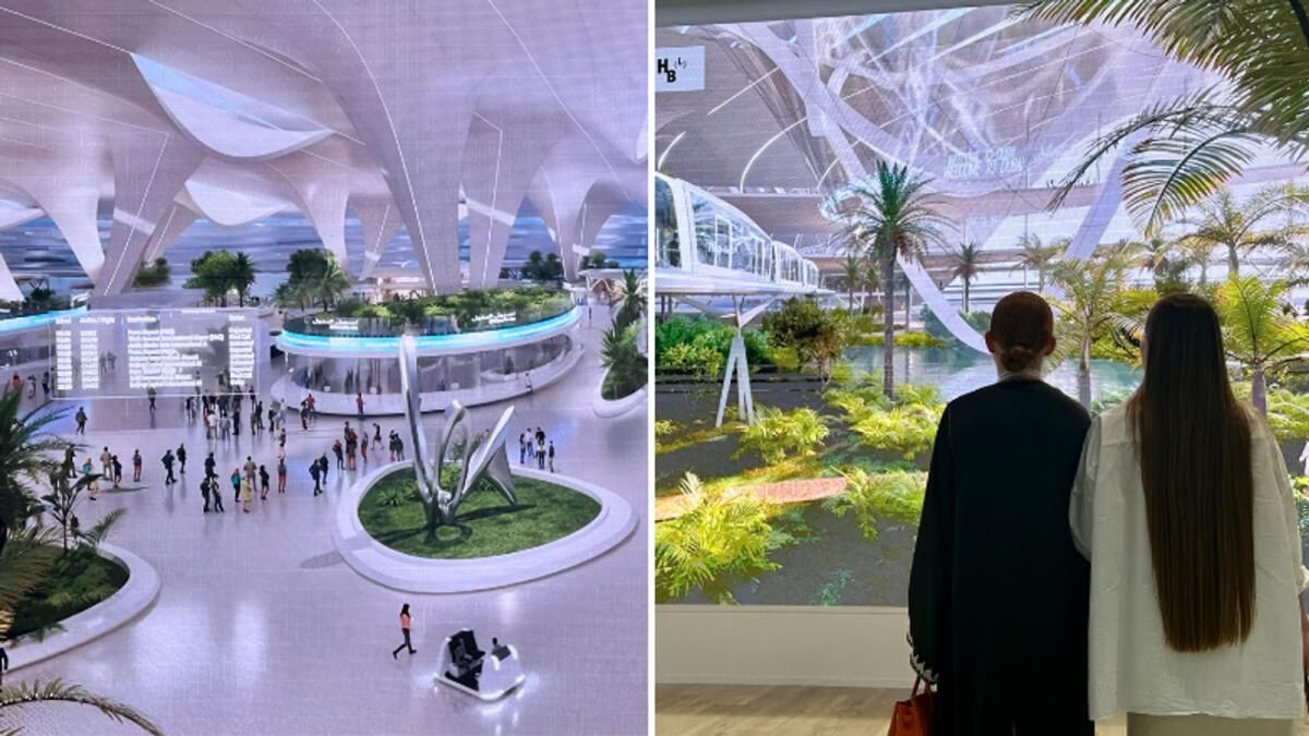 İzleyin: Monoray, Yeşil Cennetler, Mini Ormanlar; Dubai'nin Yeni Havalimanının içine ilk bakış