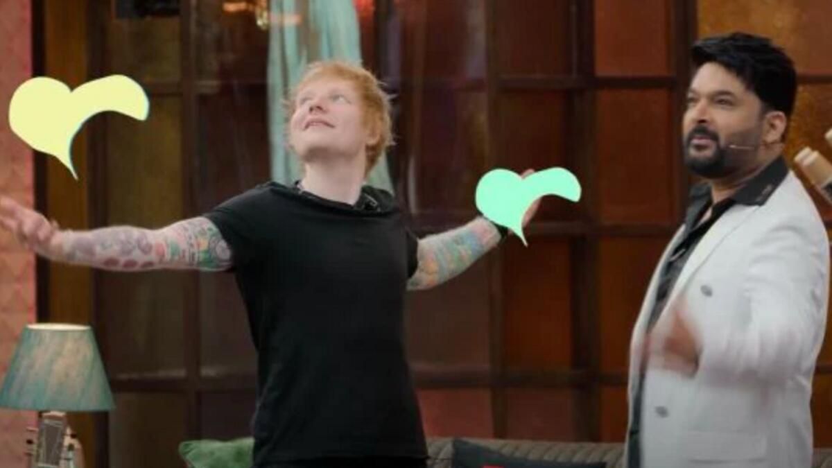 Ed Sheeran, Srk'nın İkonik Pozunu 'The Great Indian Kapil Show'da Yeniden Yaratıyor