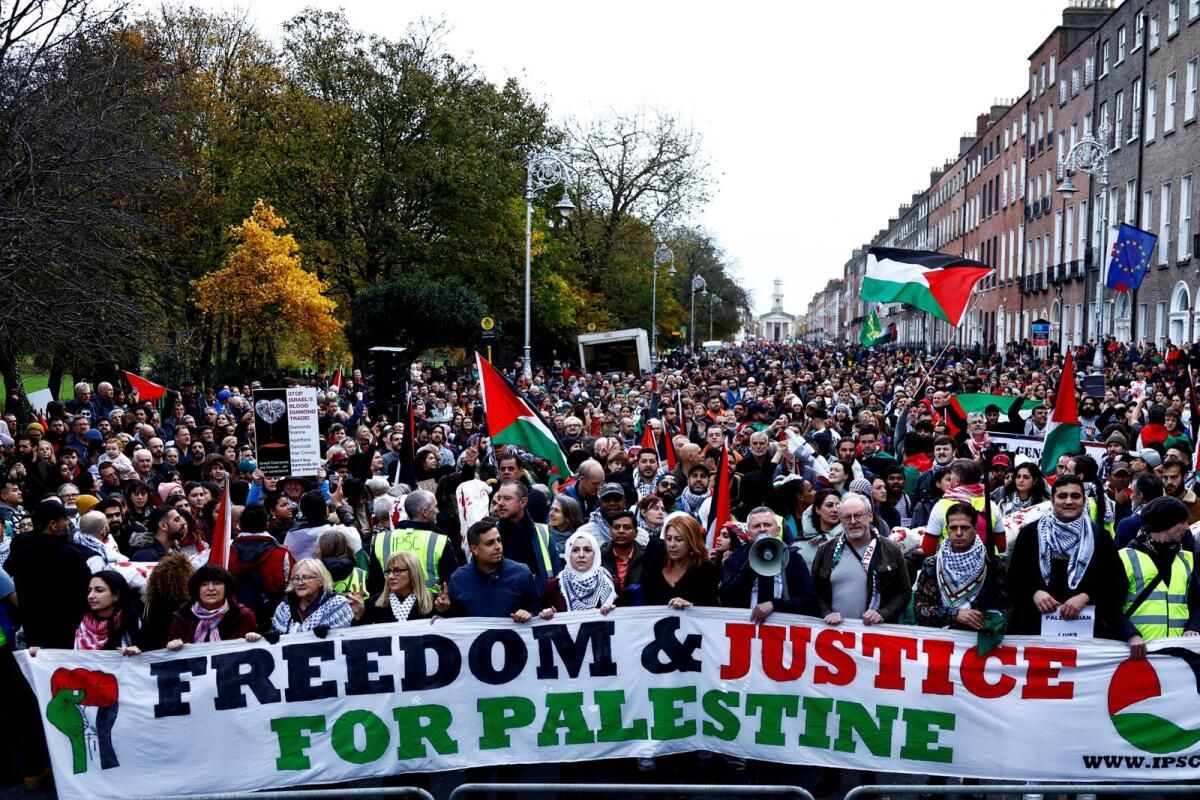 Dublin Kampüsü Filistin Yanlısı Öğrenci Protestosuna Barikat Kurdu