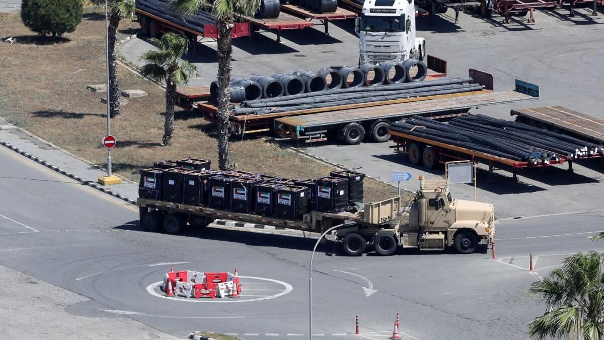 BAE Yardım Sevkiyatı Kıbrıs Üzerinden Gazze'ye Ulaştı