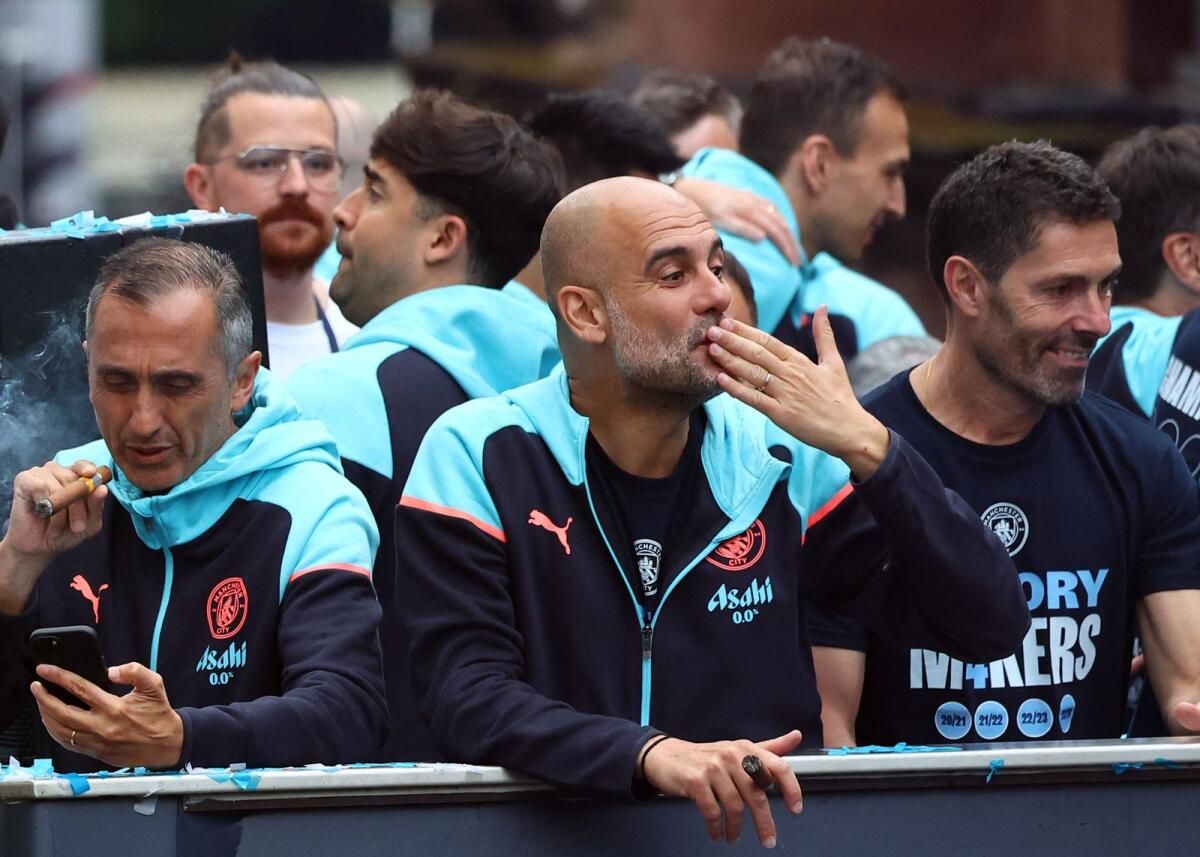 Guardiola, Man City Şampiyonluk Zaferini Kutlarken Fa Kupası'nın İntikamını Almaya Yemin Etti