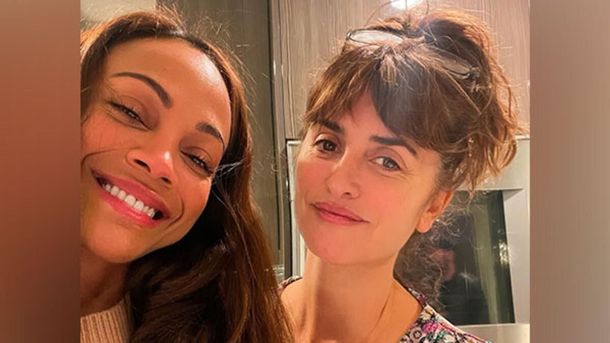 Zoe Saldana 'Gerçek' Penelope Cruz'a Mutlu Yıllar diler