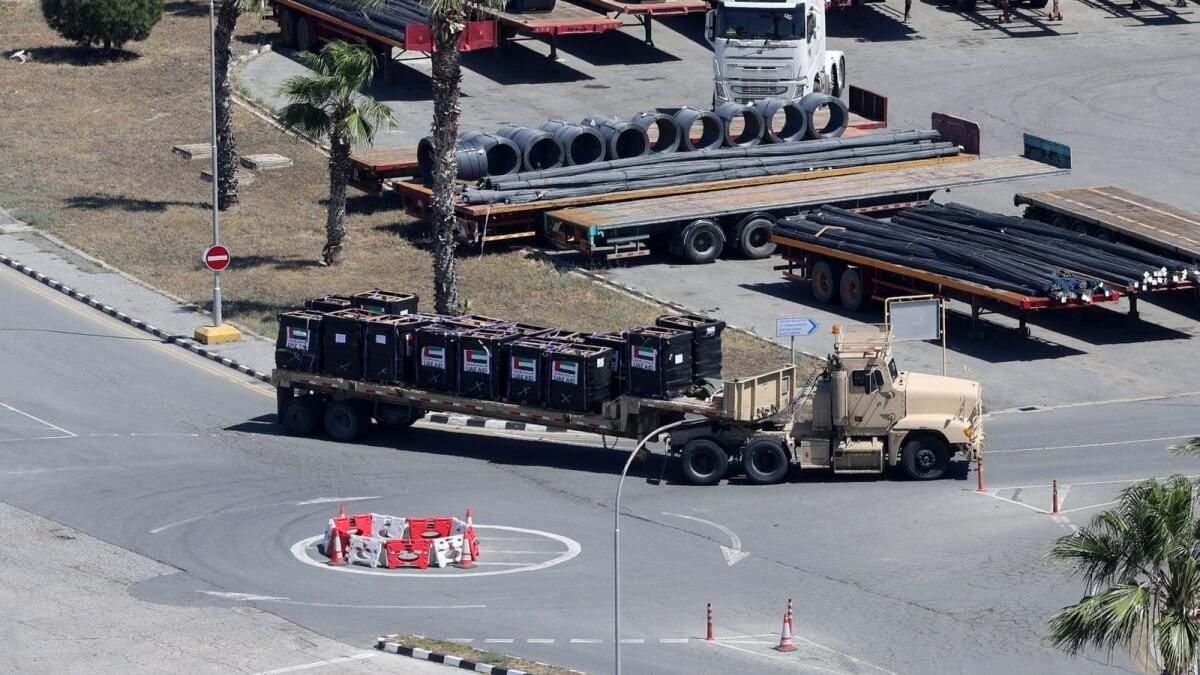 Yeni BAE Yardım Gemisi Kıbrıs'tan Gazze Şeridi'ne Yelken Açtı