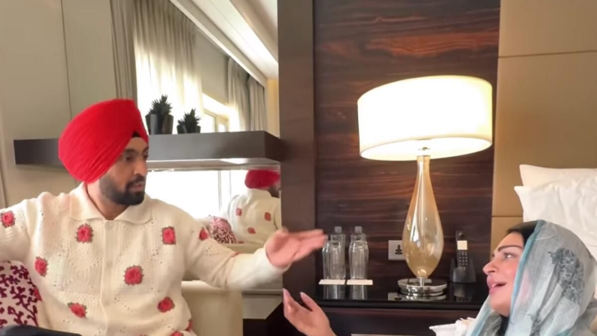 Diljit Dosanjh, Neeru Bajwa Heeramandi'nin Sahnesini Yeniden Yaratıyor