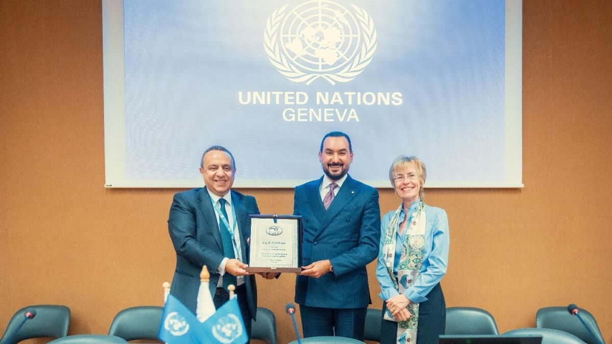 Dr. Ziad Khalaf Abd Birleşmiş Milletler'de Onurlandırıldı