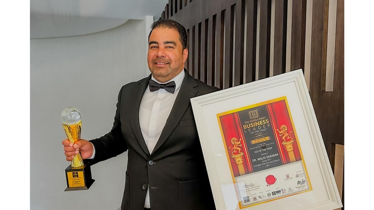 Emirates Park Zoo &amp; Resort'tan Dr. Walid Shaaban 'Yılın Ceo'su' Seçildi