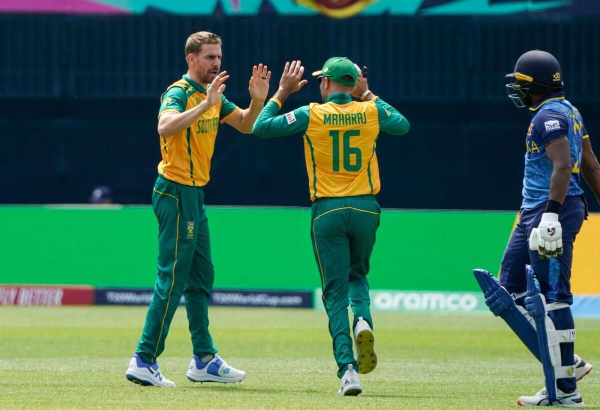 T20 Dünya Kupası: Güney Afrika Sri Lanka'yı Yenerken Nortje 4-7 Kazandı