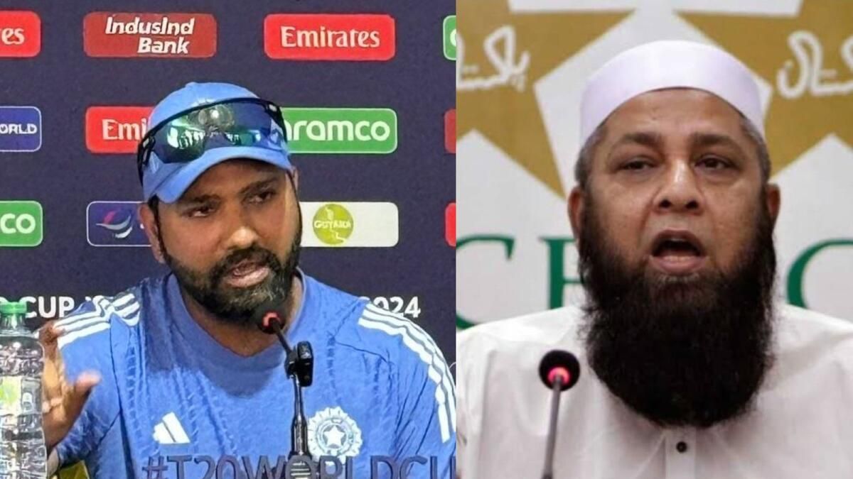 'Beynini Kullan': Rohit, T20 Dünya Kupası Yarı Finali Öncesinde Topa Müdahale İddiasıyla Inzamam'a Geri Döndü