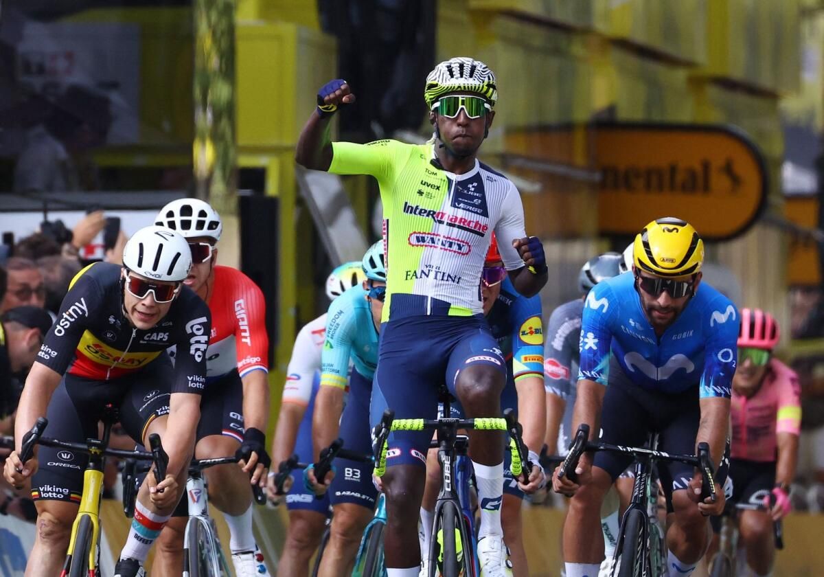 Girmay, Tour De France Sahnesini Kazanan ilk Siyah Afrikalı Oldu