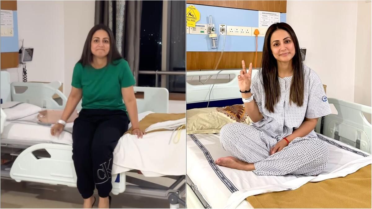 'Eğilmeyi Reddediyorum': Hintli Aktör Hina Khan ilk Kemoterapi Seansından Video Paylaşıyor