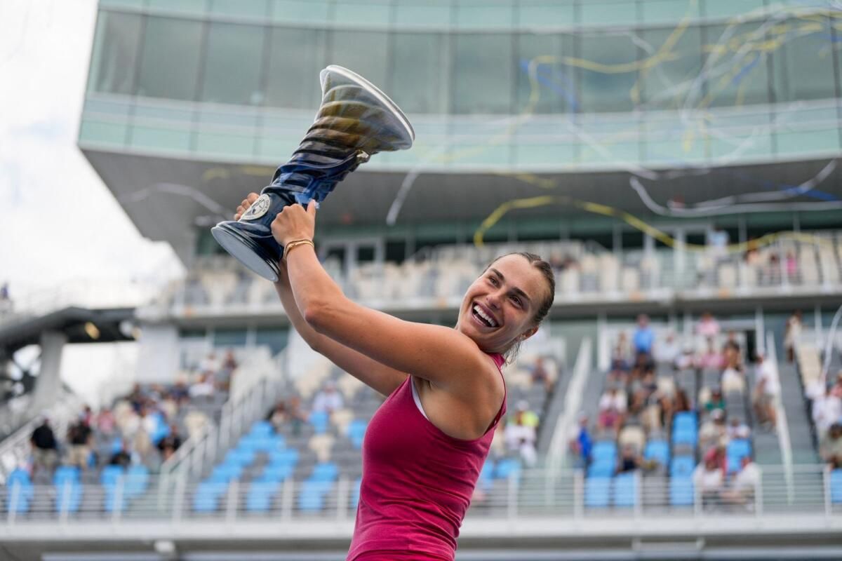 Sabalenka, Cincinnati Open'ı Kazanmak için Amerikan Pegula'yı Alt Etti