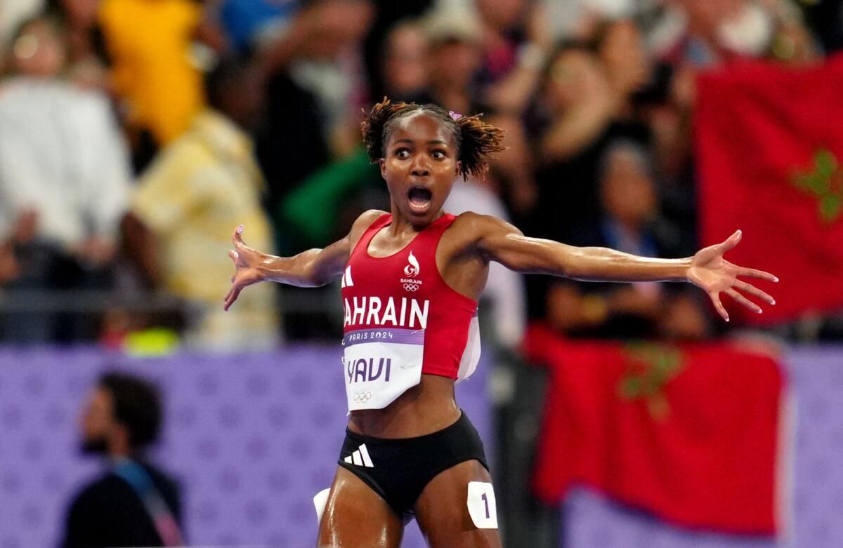 Bahreynli Winfred Yavi, Kadınlar Olimpiyat 3000M Engelli Koşu Şampiyonluğunu Kazandı