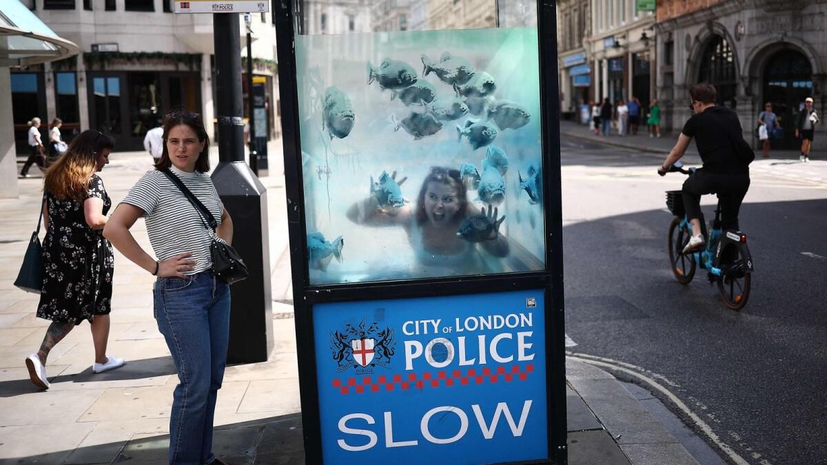 Banksy, İngiltere'nin Başkentinde Bir Haftada Yedinci Hayvan Temalı Çalışmayı Tanıttı