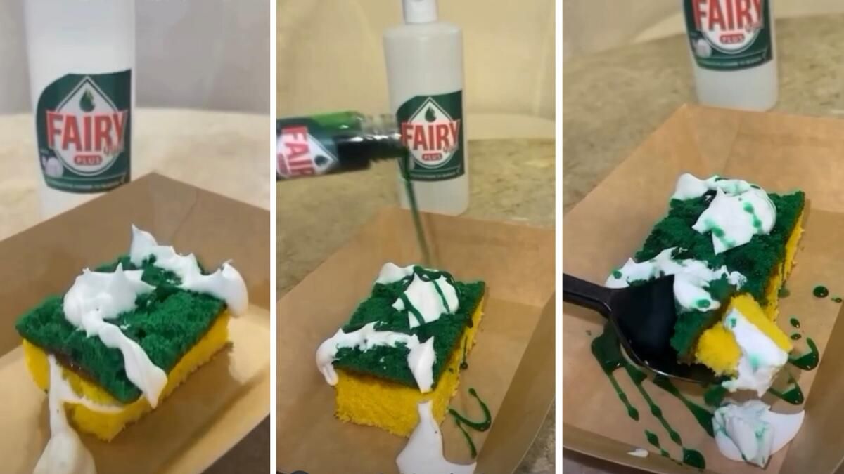 'Göründüğünden Daha Lezzetli': Bulaşık Süngerini Andıran Bu Pasta BAE'de Viral Oluyor