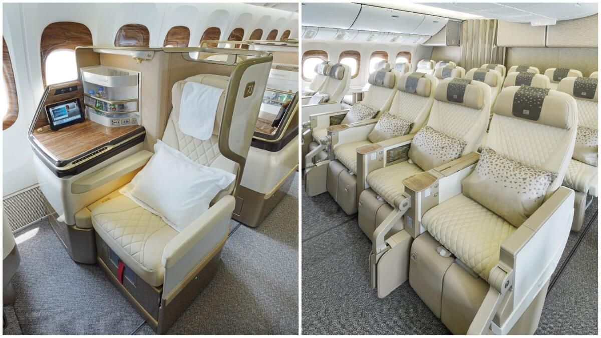 Bakın: Emirates'in Tamamen Yeni Koltukları, Uçuşa Hazır ilk Güçlendirilmiş Uçaktaki Kabinleri