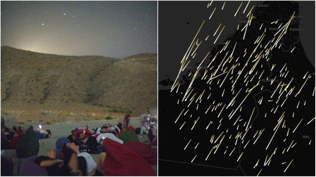 Bakın: Perseids Meteor Yağmuru Zirveye Çıktıkça BAE Semaları 1.000'den Fazla Kayan Yıldızla Aydınlanıyor