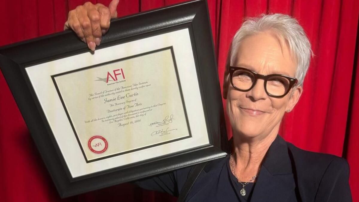 Jamie Lee Curtis, Amerikan Film Enstitüsü'nden Onur Derecesi Aldı