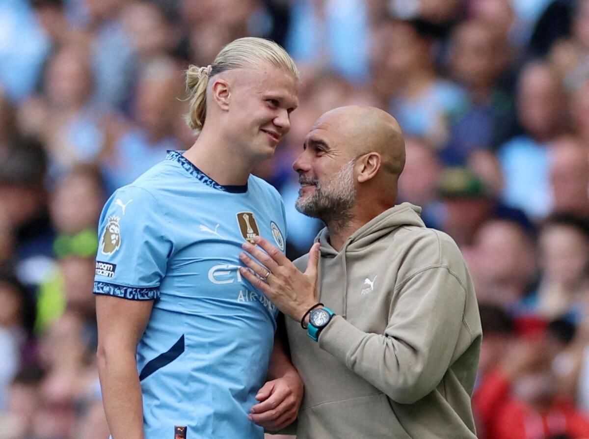 Guardiola, Haaland'ın Ronaldo ve Messi ile Rekabet Edebileceğini Söylüyor
