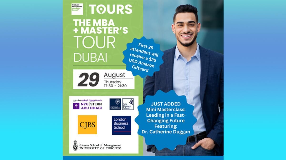Mba + Master's Tour Dubai'de İşletme Eğitiminin Geleceğini Deneyimleyin