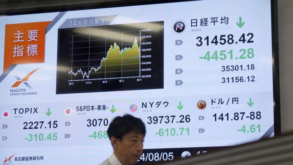 Hisse Senetleri Çiğnendi, Nikkei Kara Pazartesi Dönüm Noktasını Geçti