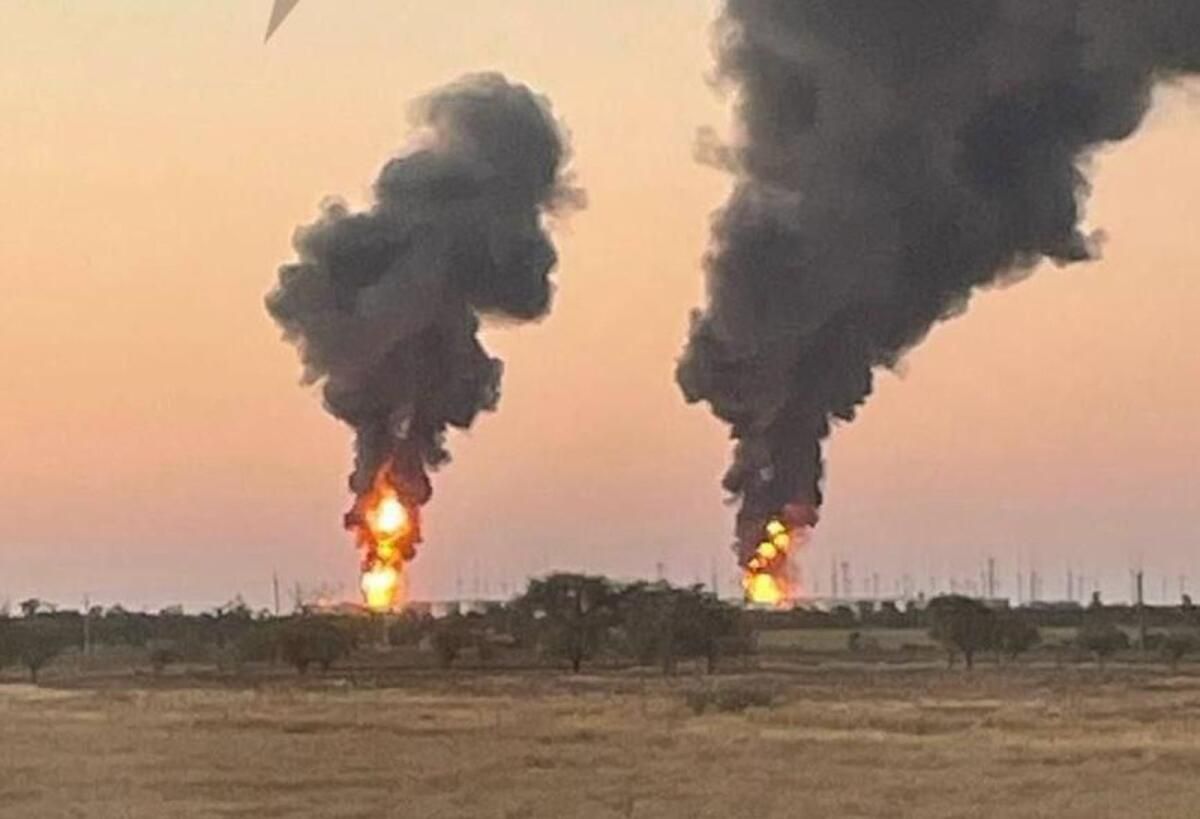 Ukraynalı İnsansız Hava Araçları Rusya'nın Güneyinde Petrol Depolama Ateşi Açtı