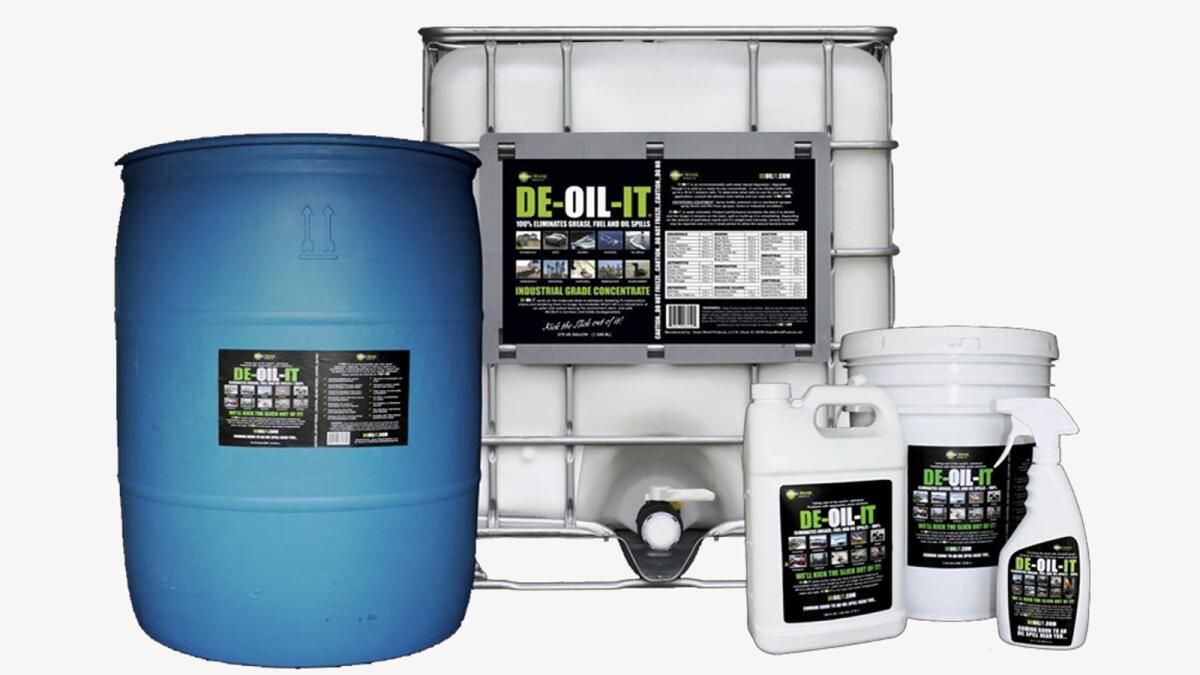Terra Marine, Çevre Dostu Bir Temizleme Bileşiği olan De-Oil-It'i Dağıtacak