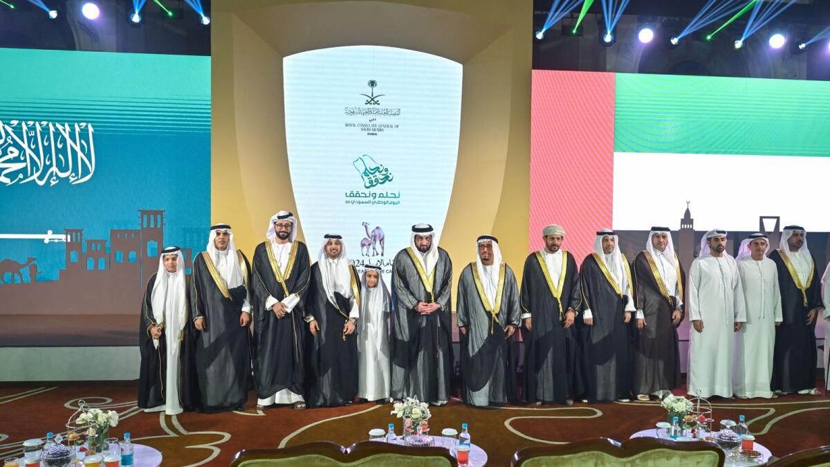 Ahmed Bin Muhammed, Suudi Arabistan'ın Dubai'deki Ulusal Gün Resepsiyonuna Katıldı