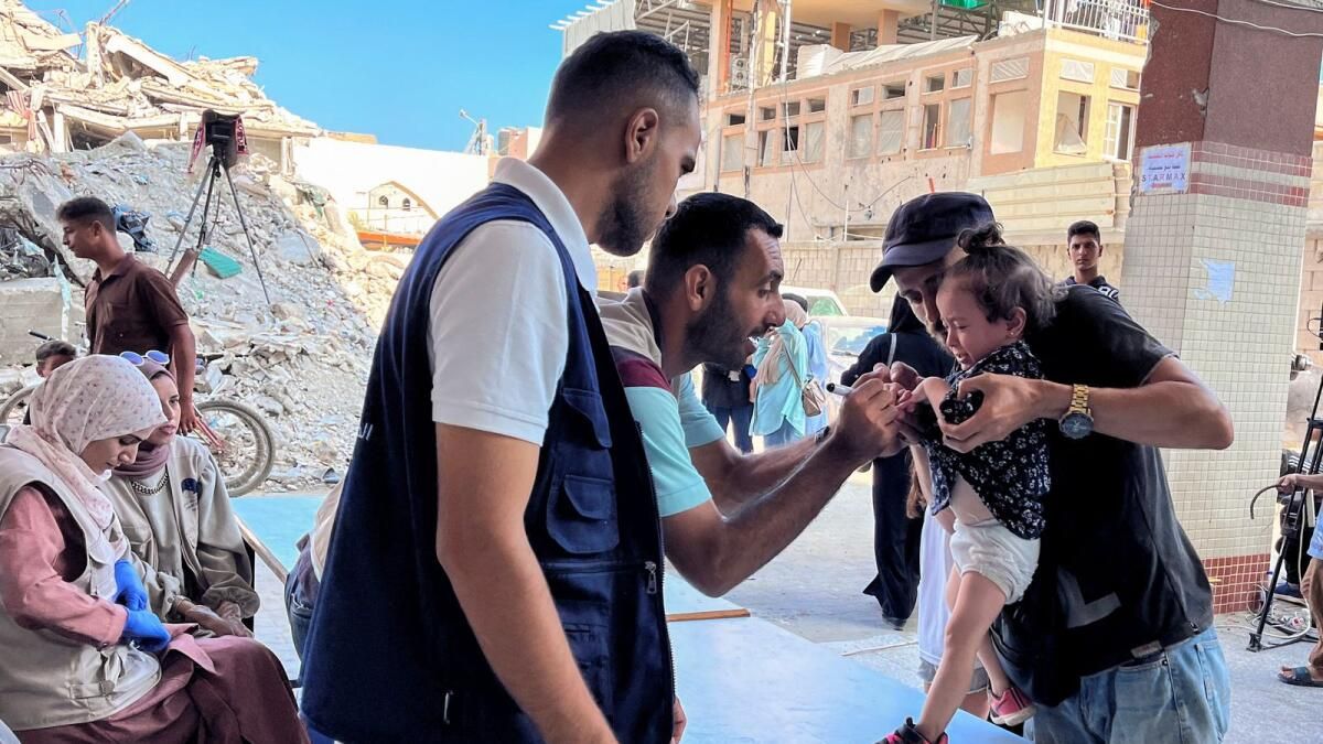 Dsö, Gazzeli Çocuklar için Çocuk Felci Aşı Hedeflerinin Aşıldığını Söyledi