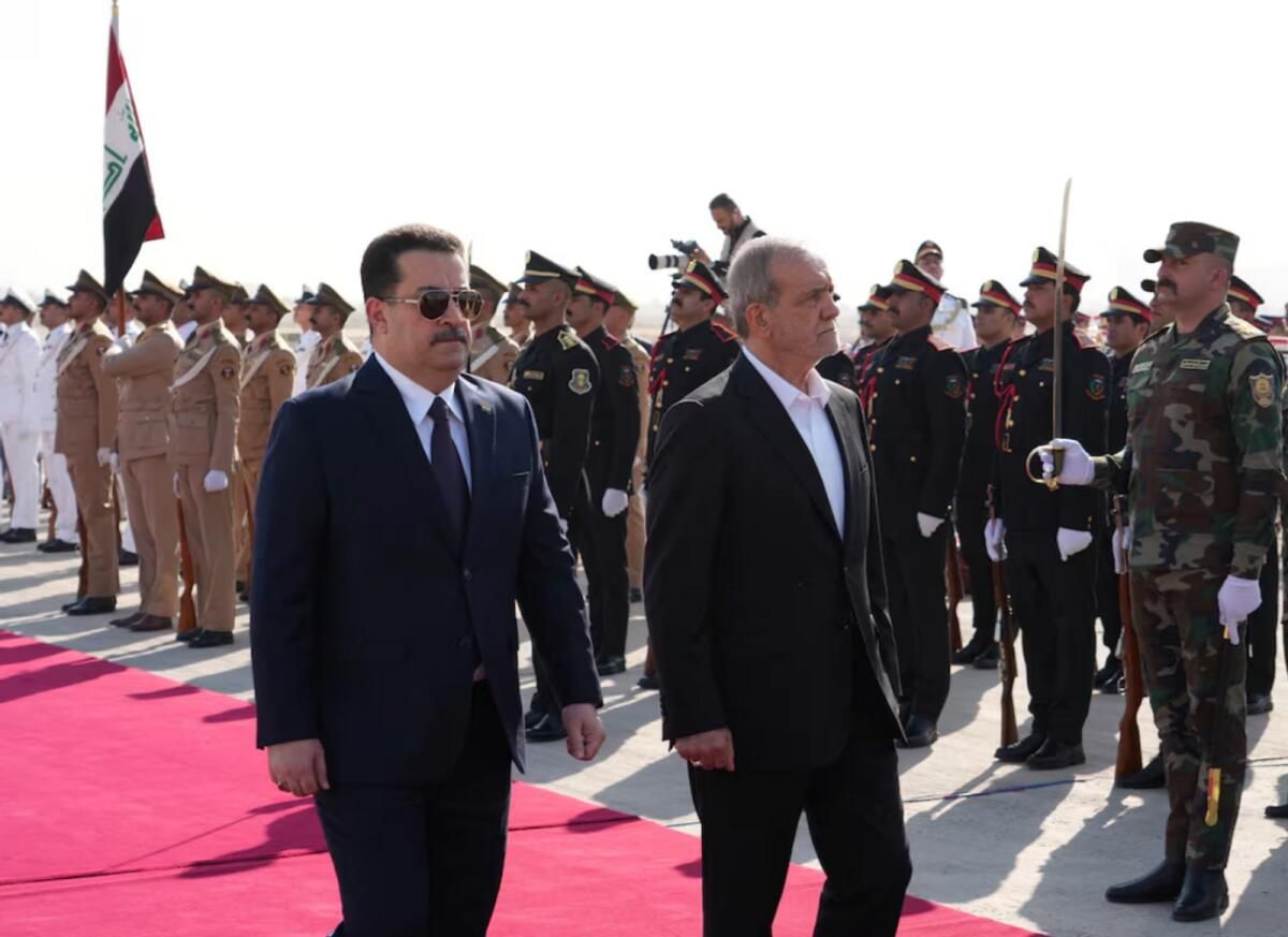 İran'ın Yeni Cumhurbaşkanı Yurtdışına ilk Seyahatinde Irak'a Geldi