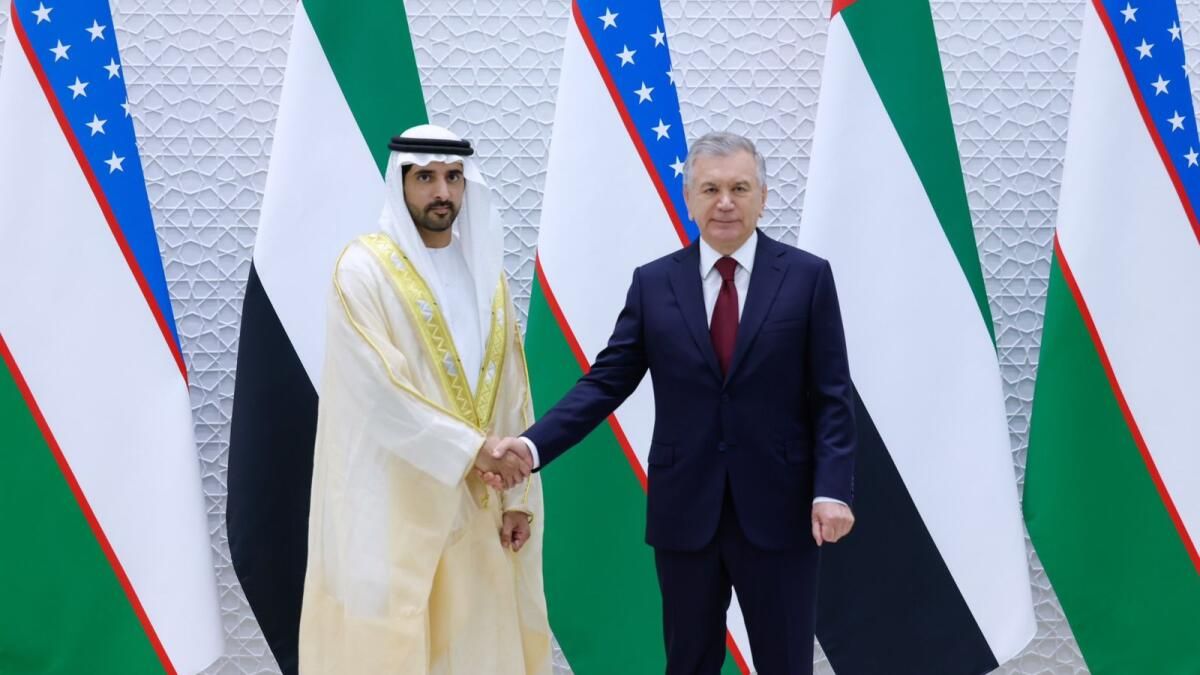 Bakın: Dubai Veliaht Prensi Resmi Ziyarette Özbekistan Cumhurbaşkanı ile Görüştü