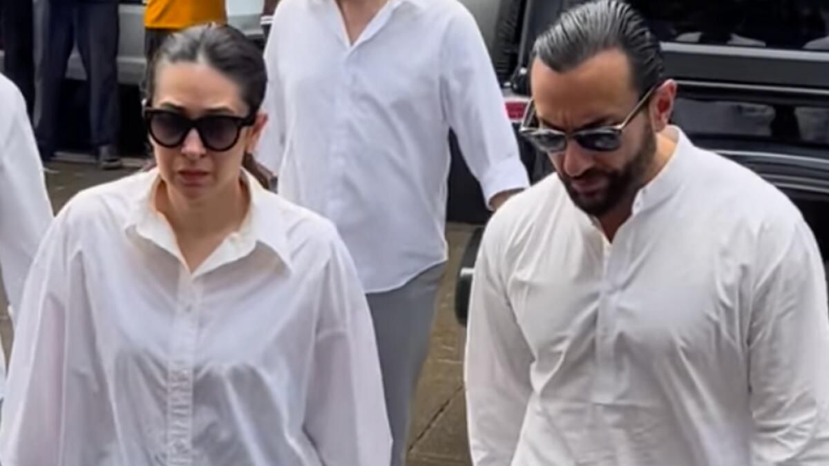 Karisma Kapoor, Saif Ali Khan ve Diğerleri Malaika Arora'nın Babasının Cenazesine Katılıyor