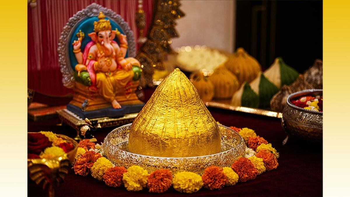 Puranmal, Ganesh Chaturthi için 24 Ayar Yenilebilir Altınla Süslenmiş Anıtsal Modak'ı Tanıttı